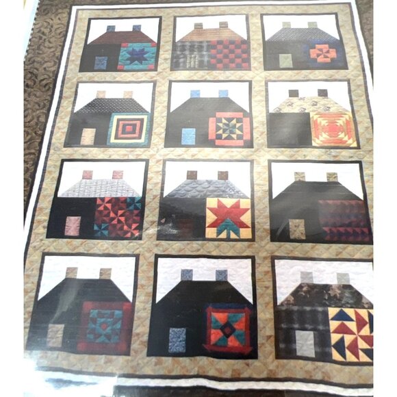 Ryokan "Japanese Inn" Quilt Pattern By Joe Wood ThimbleCreek Quilts 62" X 75" - Picture 1 of 3
